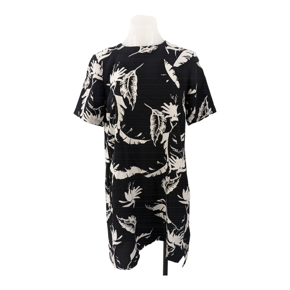 Adam Lippes Collective Size 2 Birds Of Prey Shift Dress Black White Hourglass